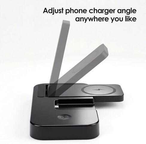 محطة شحن 4 في 1 لشاحن Oura Ring Gen 4 (شاحن Oura Ring غير متضمن)، شاحن مغناطيسي سريع 25 وات لأجهزة iPhone وApple Watch وAirPods وشاحن لاسلكي لهاتف Samsung Galaxy in Kuwait