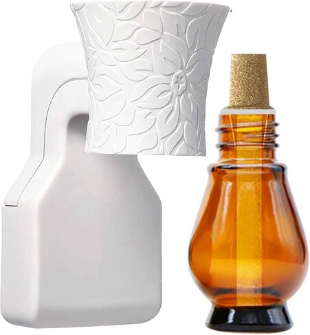 Blank Plug in Air Freshener Polarized Wall Plug Oil Diffuser for DIY Characteristic Home Scent from Natural Essential Oil, EO+Water, Fragrance Refill (4-Set White) in Saudi Arabia