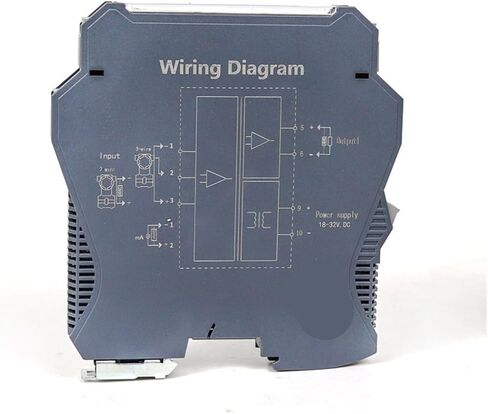 220V Power Supply 1 Input 2 Output 4-20mA/0-10V Signal Isolator Price with Din Rail(0-10V in_220V_0-20MA) in Saudi Arabia