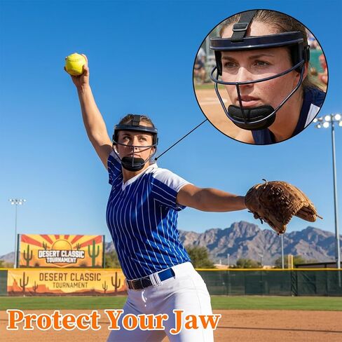 2 PCS Softball Fielder's Face Mask Replacement Pads, Chin Cup Face Defense Protective Catchers Pitchers Masks Pad for Youth & Adult Lightweight Baseball Softballs Helmet in Saudi Arabia