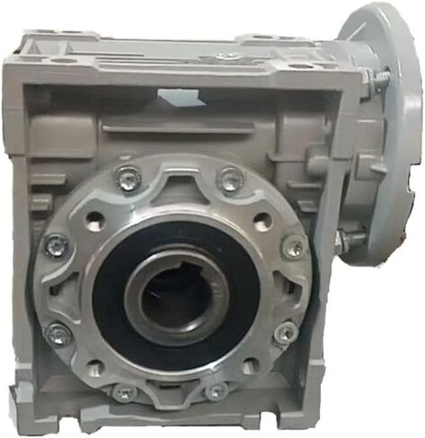 Worm Gear Reducer Gearbox NMRV050 Input 19 Output 25mm Ratio 5:1-100:1 Motor1400rpm 0.12-1.5Kw(Ratio 7.5 to 1,Input 19 FL 80B14) in Saudi Arabia