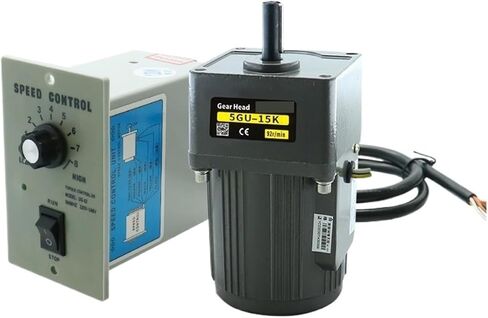 Motor 40W AC 1Phase 220v 50/60hz Asynchronous Induction Shaft 12mm DC(90-1350RPM) in Saudi Arabia