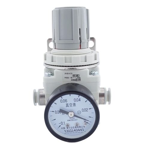 منظم فراغ الضغط السلبي IRV10/20 تركيبات مستقيمة/الكوع مع مقياس الضغط/مفتاح الضغط الرقمي NPN/PNP 1/4(IRV20-C8، مع ZSE30A-01-N) in Kuwait