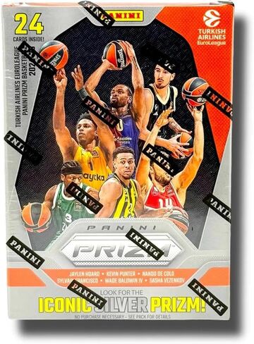 2024–25 Panini Prizm EuroLeague Basketball Blaster Box – Official Trading Cards – Retail Exclusive Parallels, Inserts & Rookies – Sealed Box in Saudi Arabia