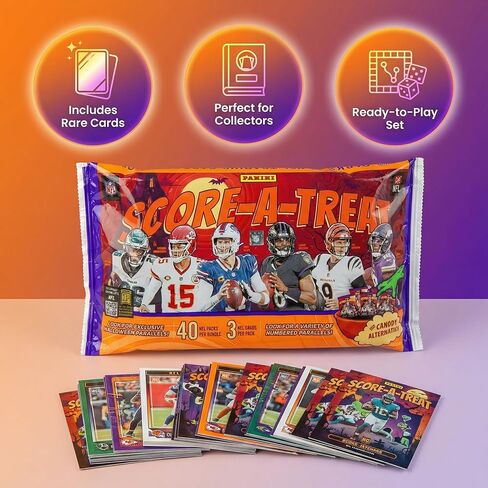 Panini Halloween 2025 Score-A-Treat Football Trading Cards – NFL Cards – NFL Trading Cards – 2025 Football Card Packs – NFL 2025 Football Cards – Football Packs in Saudi Arabia