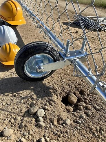 6-inch gate Wheel, Auxiliary Wheel, gate Support, Chain mesh Fence, Metal Round Tube Swing gate Anti-Drag Black in Saudi Arabia