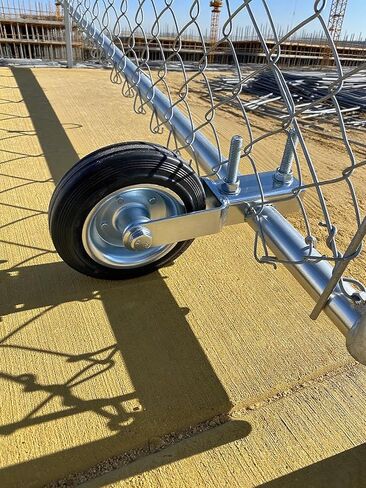 6-inch gate Wheel, Auxiliary Wheel, gate Support, Chain mesh Fence, Metal Round Tube Swing gate Anti-Drag Black in Saudi Arabia