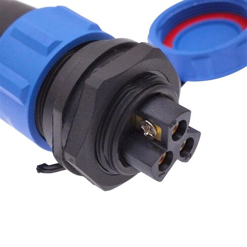 Welding Free SP21 Connectors IP68 Aviation Plug Male Female 2pin 3pin 4pin Screw Connection 1Pcs(SL21-4D) in Saudi Arabia