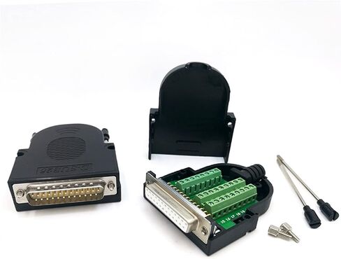 DB25 D-SUB Connecotr ذكر أنثى التوصيل محطة إشارة RS232 PCB لوح مهايئ 1 قطعة (Electrosilvering F) in Kuwait