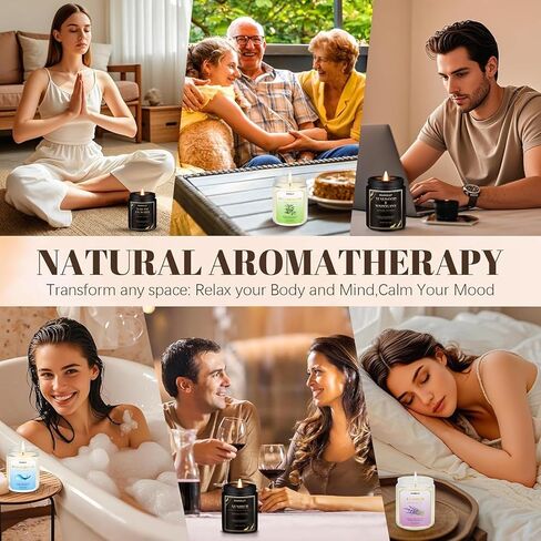 شمعة خشب الساج والماهوجني، شموع معطرة بوزن 9 أونصة لشمع الصويا المنزلي، شموع عطرية للنساء والرجال، هدايا عيد الميلاد، مثالية لخلق أجواء فاخرة in Kuwait