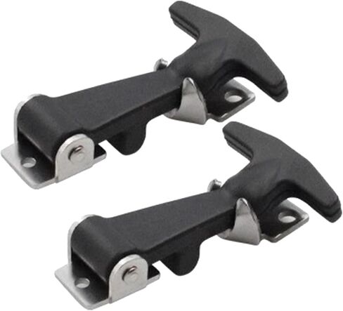 Stainless Steel Hood Catch - 2pcs Rubber T Handle Latch with for and with | Flexible Vehicle Hood Latch for Trucks, Cargo Boxes, Drawers, Secure Closure for Automotive Use in Saudi Arabia