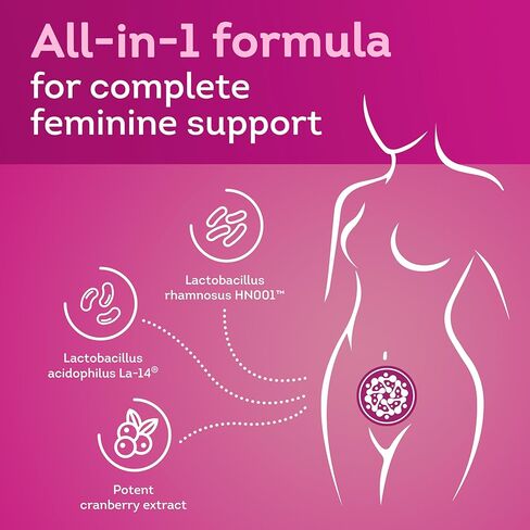 Florawell® Vaginal Probiotics for Women – pH Balance, Healthy Odour, UT & Intimate Health - Vaginal Health Supplement with Cranberry Extract - 30 Oral Capsules in Saudi Arabia