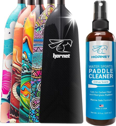 Hornet Watersports Paddle Cleaner Spray for Kayak, SUP, Canoe, Dragon Boat Paddles – No Rinse Formula for Carbon Fiber, Fiberglass, and Plastic – Citrus Scent – Kayak Accessories – 8oz in Kuwait