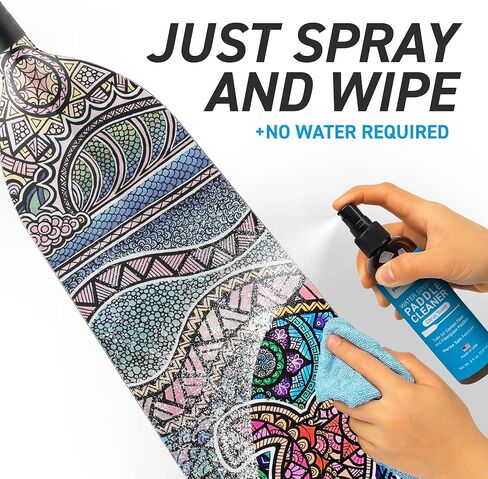 Hornet Watersports Paddle Cleaner Spray for Kayak, SUP, Canoe, Dragon Boat Paddles – No Rinse Formula for Carbon Fiber, Fiberglass, and Plastic – Citrus Scent – Kayak Accessories – 8oz in Kuwait