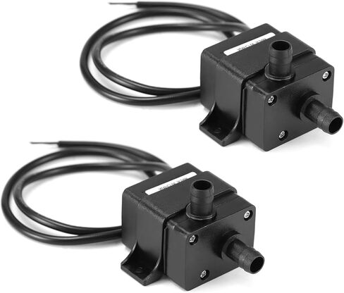 مضخة مياه QWORK 12V DC، محرك غاطس بدون فرش، فائق الهدوء، 240 لتر/ساعة، رأس 3m/9.8FT، مقاوم للماء، للبركة، حوض السمك، خزان الأسماك، والنافورة - عبوتان in Saudi Arabia