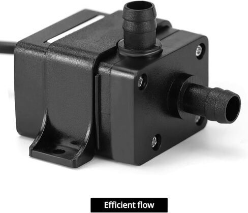 مضخة مياه QWORK 12V DC، محرك غاطس بدون فرش، فائق الهدوء، 240 لتر/ساعة، رأس 3m/9.8FT، مقاوم للماء، للبركة، حوض السمك، خزان الأسماك، والنافورة - عبوتان in Saudi Arabia