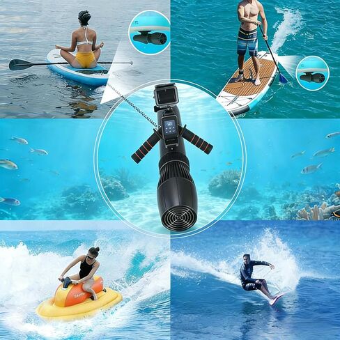 500W Underwater Scooter with Remote Control, 9 Speeds (3-8 km/h), 180min Battery Life, Removable Handle, Perfect for Snorkeling, Diving, Water Sports Enthusiasts in Saudi Arabia