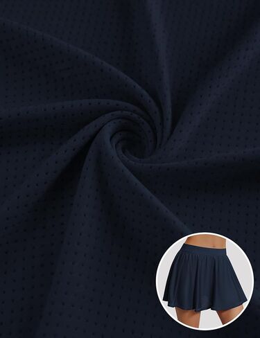 LouKeith Tennis Skirt High Waisted Mesh Casual Pickleball Athletic Skirts Workout Golf Skorts for Women with Pockets in Saudi Arabia