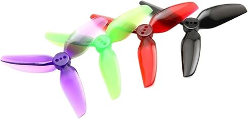 2 أزواج من المروحة HQProp T3X3X3 3030 3-Blade PC Props CW CCW لـ RC FPV Freestyle 3 بوصة مسواك Cinewhoop Ducted Drone CineLog (أرجواني) in Kuwait