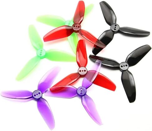 2 أزواج من المروحة HQProp T3X3X3 3030 3-Blade PC Props CW CCW لـ RC FPV Freestyle 3 بوصة مسواك Cinewhoop Ducted Drone CineLog (أرجواني) in Kuwait