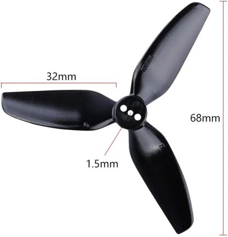 2 أزواج من المروحة HQProp T3X3X3 3030 3-Blade PC Props CW CCW لـ RC FPV Freestyle 3 بوصة مسواك Cinewhoop Ducted Drone CineLog (أرجواني) in Kuwait