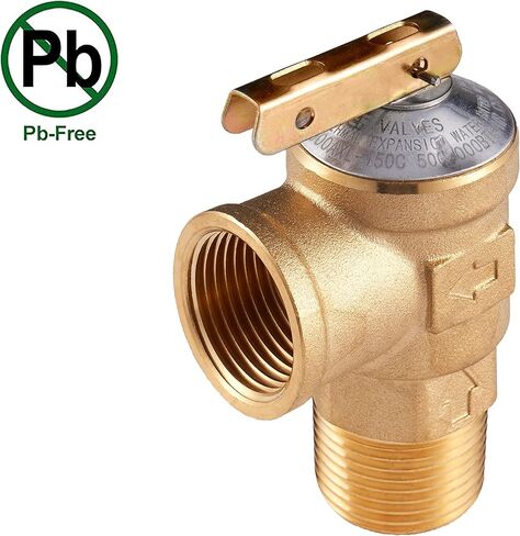 3/4 inch EFIELD IPS Isolator Tankless Water Heater Service Valve Kit, with Pressure Relief Valve,(TOOL028) in Saudi Arabia