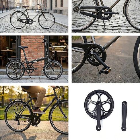 مجموعة ذراع كرنك متينة للدراجة مع عمود دوران مستدق مربع، مثالية للدراجات القابلة للطي في المدينة. يعزز أداء ركوب الدراجات مع التحول السلس. in Kuwait