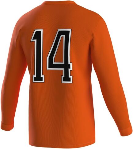 Netherlands Holland Soccer Jersey, Long Sleeve Johan Number 14 golretro Orange in Saudi Arabia