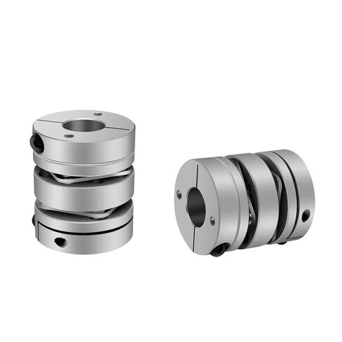 سبائك الألومنيوم D68L74 مزدوج الحجاب الحاجز اقتران موصل مرن D68mm L74mm الكرة اللولبية خطوة محرك معزز التشفير باستخدام الحاسب الآلي in Kuwait