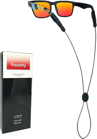 حزام النظارات الرياضية، حزام النظارات الشمسية قابل للتعديل، حامل حزام النظارات للأطفال والنساء والرجال، حامل النظارات حول الرقبة المضادة للانزلاق حزام النظارات الشمسية 3 قطع أسود in Saudi Arabia