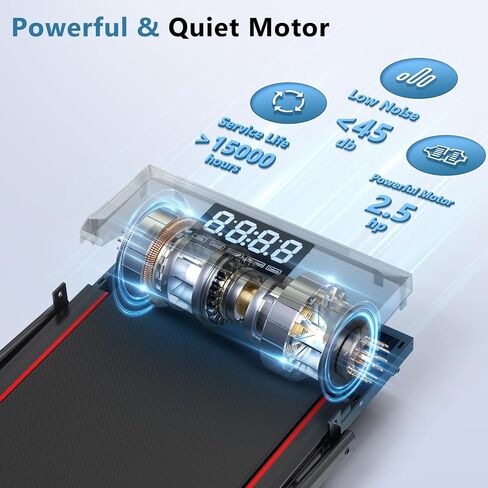 وسادة المشي مع شريط المقبض والميل، جهاز مشي 3 في 1 تحت المكتب مع وضع المشي لمسافات طويلة، وسادة مشي منخفضة الضوضاء بقوة 2.5 حصان مع جهاز تحكم عن بعد، أجهزة مشي محمولة للمكتب المنزلي، شاشة LED in Kuwait