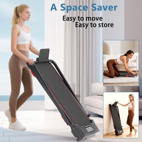 وسادة المشي مع شريط المقبض والميل، جهاز مشي 3 في 1 تحت المكتب مع وضع المشي لمسافات طويلة، وسادة مشي منخفضة الضوضاء بقوة 2.5 حصان مع جهاز تحكم عن بعد، أجهزة مشي محمولة للمكتب المنزلي، شاشة LED in Kuwait