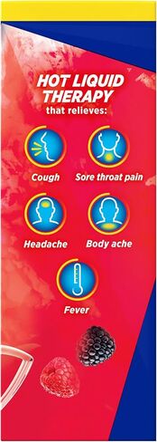 مسحوق تخفيف البرد الشديد أثناء النهار من ثيرافلو، نكهة التوت، 6 قطع in Kuwait