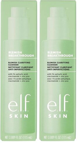 e.l.f. SKIN Blemish Breakthrough Clarifying Cleanser, Gel Cleanser For Removing Makeup, Controlling Oil & Clarifying Pores, 1% Salicylic Acid in Kuwait
