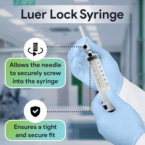 حقنة فيفث بالس 75 مل بدون إبرة - 5 عبوات من المحاقن المغلفة بشكل فردي - جيدة للاستخدام الطبي والمختبر العلمي والاستخدام المنزلي والمزيد - محاقن معقمة بقفل لور، شفافة in Kuwait