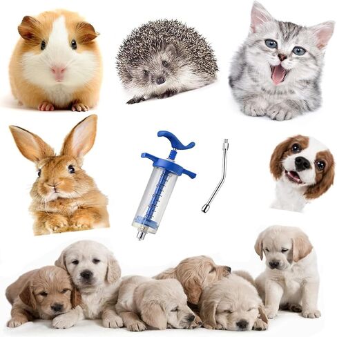 قطعة واحدة من حقنة الماعز القابلة لإعادة الاستخدام، حشو مياه تغذية الماعز، قابلة لإعادة الاستخدام، فوهة غمر، للطيور والماشية والأغنام والماعز والحصان والخنزير ومستلزمات الكلاب وأداة حشو مياه الحيوانات الأليفة (M-50ML) in Kuwait