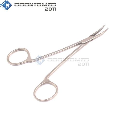 OdontoMed2011 Non-Locking Hemostat Forceps Curved 5" for Ear Care in Saudi Arabia