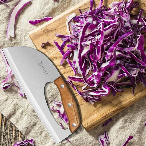 Plys Kitchen Meat Cleaver Knife - Unique Effort Saving Ergonomic Knife Professional Stainless Steel Chef Cooking Knives for Cutting Meat Vegetable Father Mother in Saudi Arabia