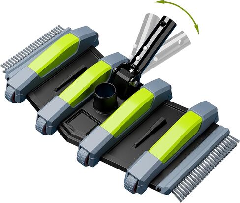 Sepetrel Heavy Duty Pool Vacuum Head with Wheels & Aluminum Handle, Professional Weighted Flexible Vacuum Head in Kuwait