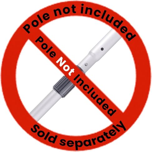 Sepetrel Heavy Duty Pool Vacuum Head with Wheels & Aluminum Handle, Professional Weighted Flexible Vacuum Head in Kuwait