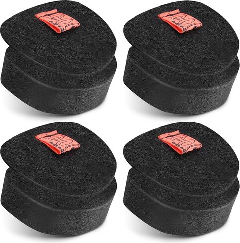 4 Pack CH901 Filters Replacement For Shark Cordless Handheld Vacuum UltraCyclone Pet Pro Plus, Foam & Felt Replacement Kit For Shark CH901 CH950 CH951 CH951C CH900WM XL Dust Cup Filter，Part #XFTRCH900 in Saudi Arabia