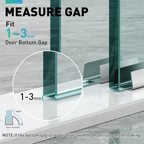 انزلاق الباب دش أسفل الختم، 2 جهاز كمبيوتر شخصى 5/16 "× 36" البولي انزلاق الباب الاجتياح للزجاج 5/16 بوصة، زجاج بدون إطار دش شريط ختم الباب وقف التسربات وإنشاء حاجز المياه in Kuwait