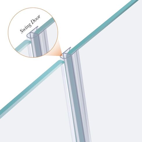 78"(2X39") Shower Door Side Seal Strip for 1/4" for Frameless Sliding Glass Door or Swing Door, with 5/16" Flip in Saudi Arabia