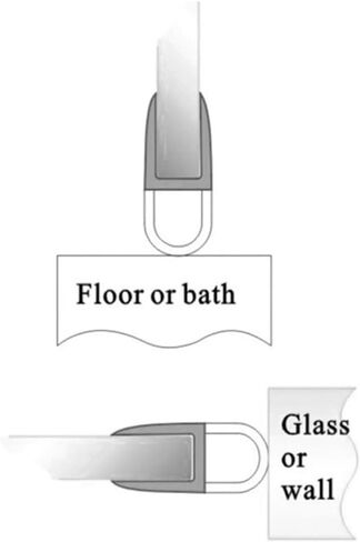 78"(2X39") Shower Door Side Seal Strip for 1/4" for Frameless Sliding Glass Door or Swing Door, with 5/16" Flip in Saudi Arabia