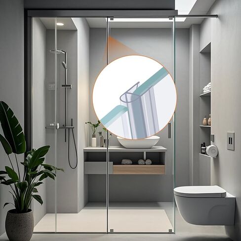 78"(2X39") Shower Door Side Seal Strip for 1/4" for Frameless Sliding Glass Door or Swing Door, with 5/16" Flip in Saudi Arabia