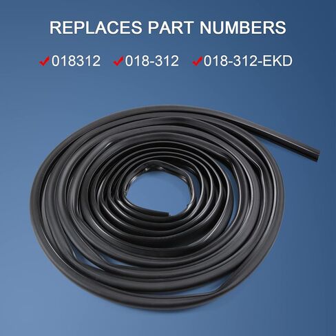 RV Slide Out D-Seal Black Rubber Weatherstrip Exterior Molding Trim 1" x 15/16" x 35' Replacement for RV Camper Trailer Slideout System 018-312-EKD in Saudi Arabia