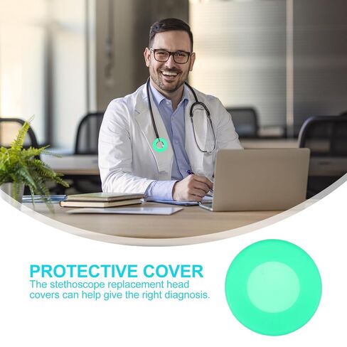 Stethoscope Head Covers, Silicone Stethoscope Cover 16pcs Head Protector for Hospital Doctor Nurse Diaphragm Stethoscope Accessory in Saudi Arabia