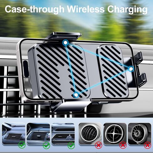 for Magsafe Car Mount [Military Grade Powerful Magnetic] Hands Free Adjustable for Magsafe Car Mount Vent Universal Magnetic Phone Holder for Car Fits iPhone 15 14 13 12 Mini Plus Pro Max All in Saudi Arabia