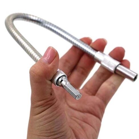 1PC 200mm 1/4" Hex Shank Flexible Shaft Drill Bit Holder Metal Directional Screwdriver Connection Extension Rod Tools in Saudi Arabia