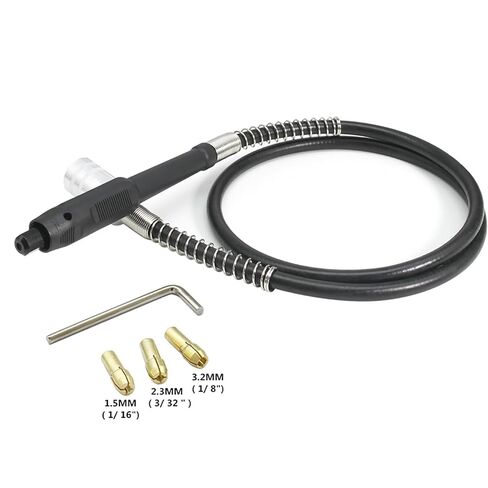 1PCS 107cm Rotary Tool Flexible Shaft Mini Drill Accessories with 3pcs 3.2/2.3/1.5mm Collets in Saudi Arabia